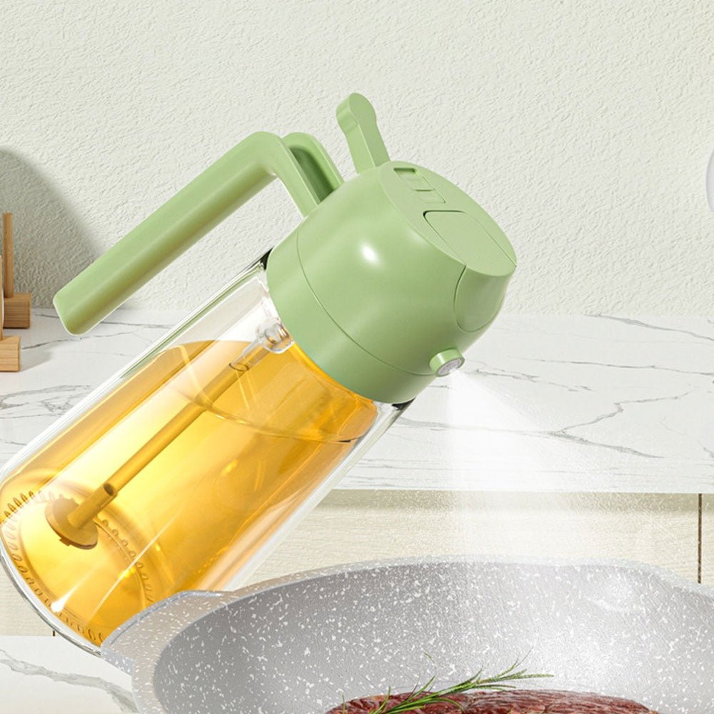 2-in-1 Dual Action Oil Spray Bottle for Kitchen 🍳